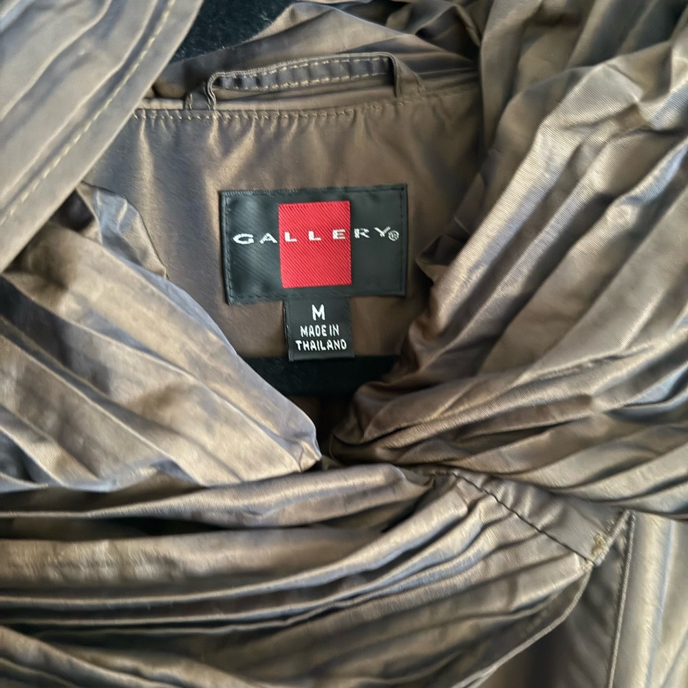 Gallery Chocolate Brown Trench Coat jacket - Picture 8 of 8